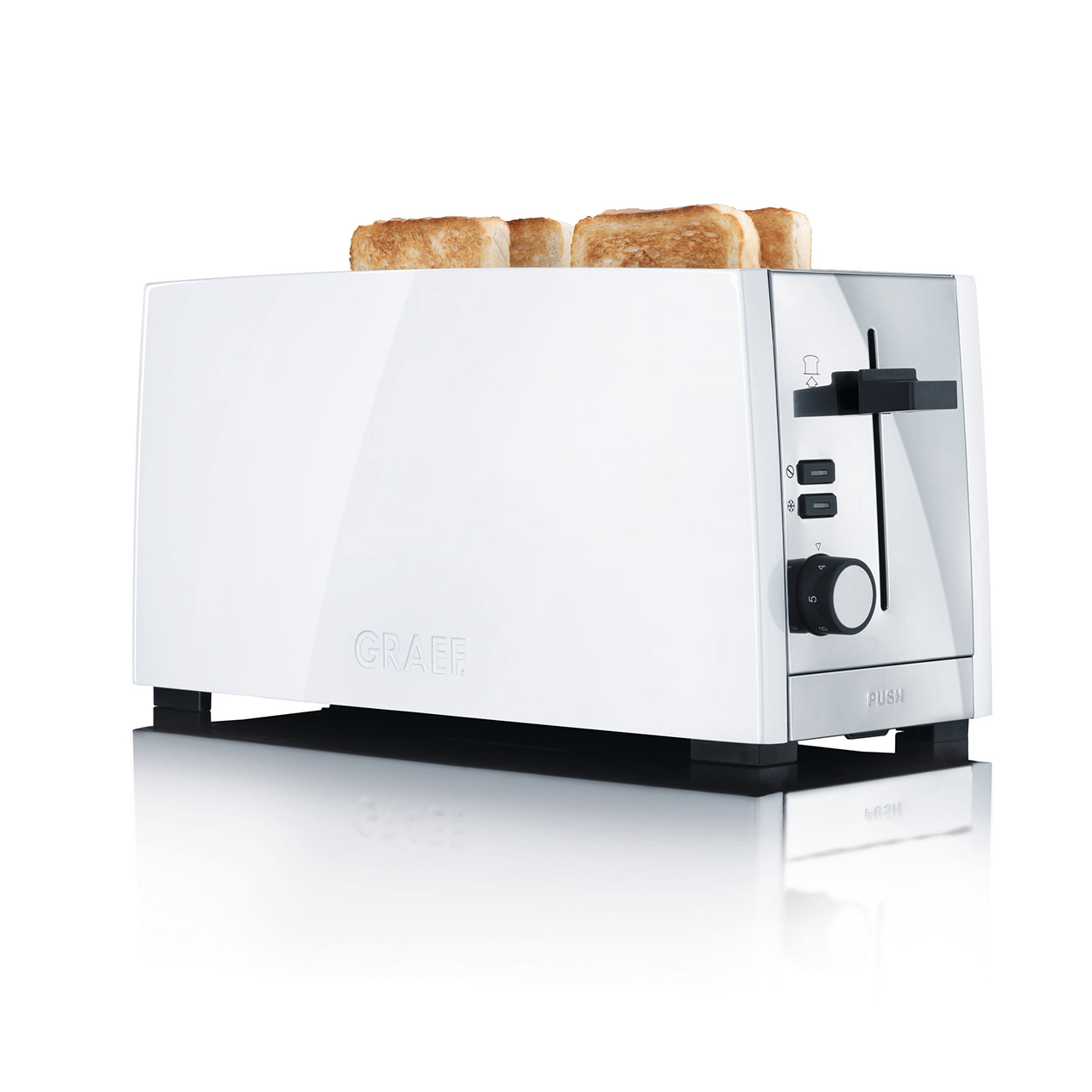 4 Slices Toaster TO 101 white mat