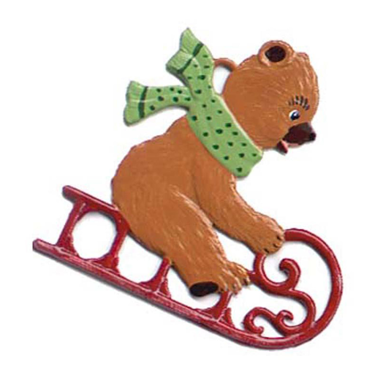 Bear on Sledge 6 cm