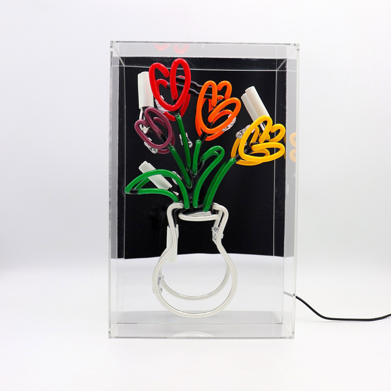 Large Acrylic Box Neon - Tulips