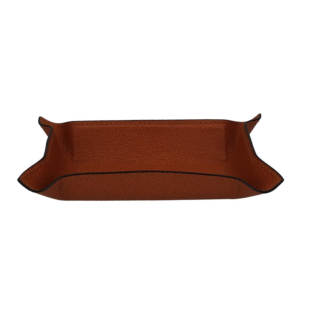 Rectangular Valet Tray small, Golf siena, Stitching siena