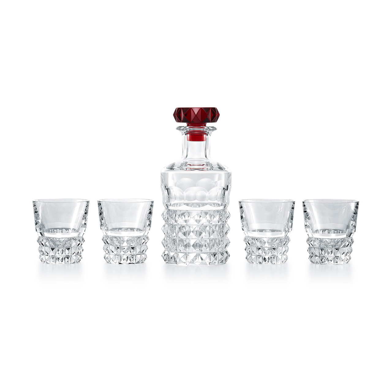 Bar-Set red (Decanter + 4 Tumbler) 