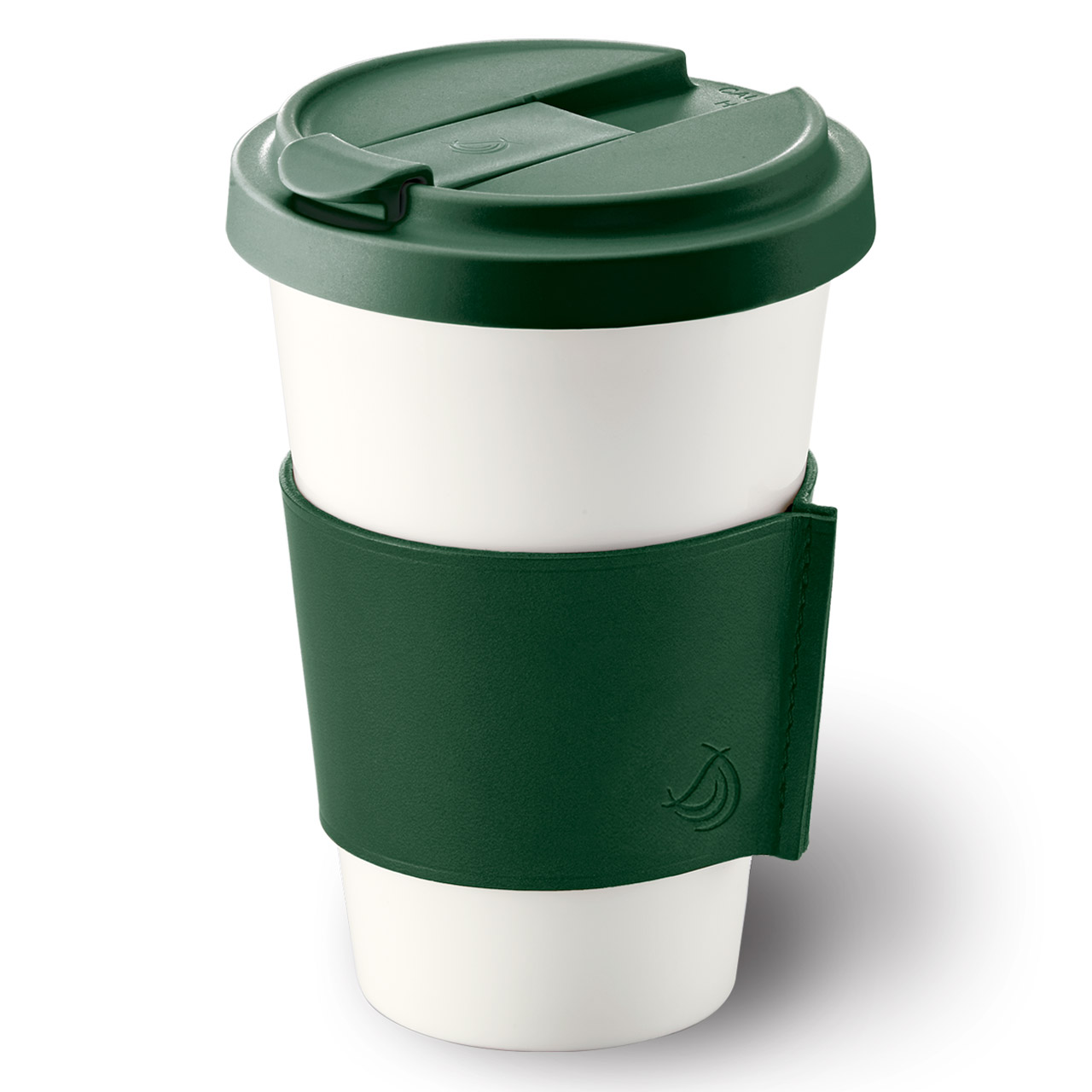 Coffee to go mug 0.35 l dark green