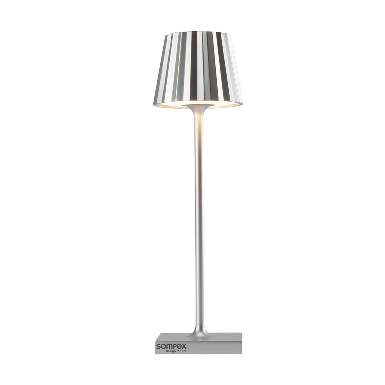 Tischlampe LED 21 cm dimmbar silber