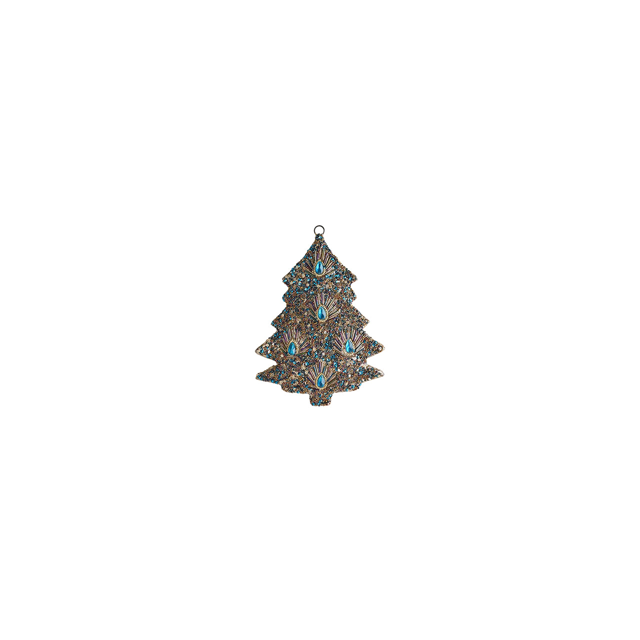 Hanger Christmas Tree M blue/gold