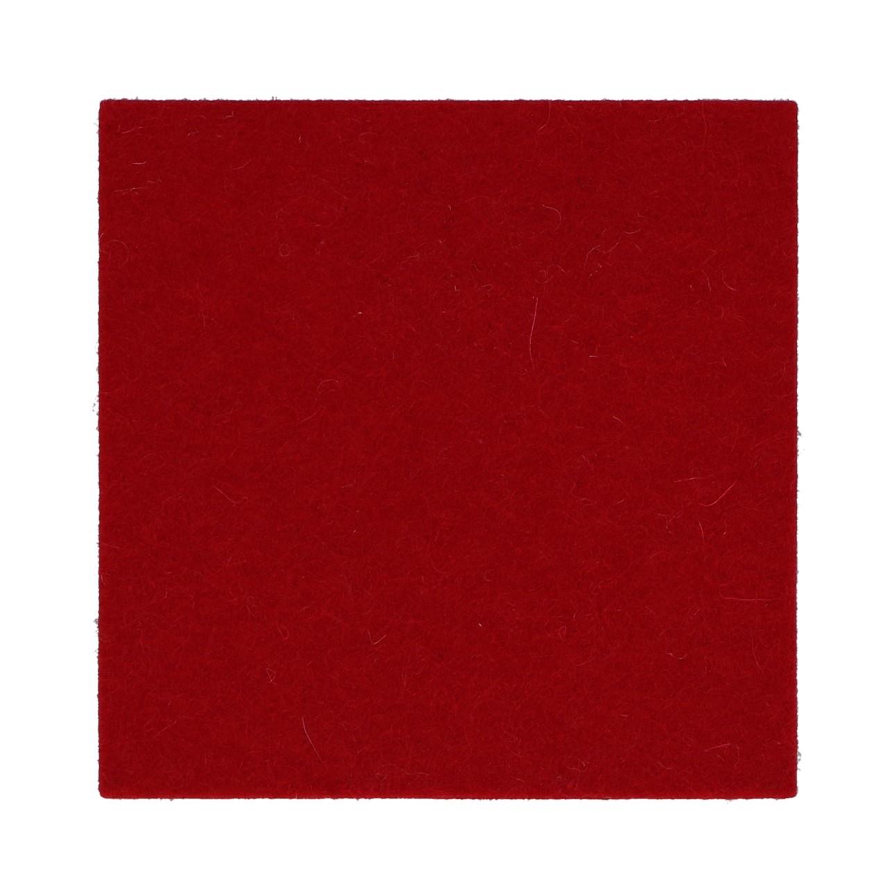 Coaster square 9x9 cm poppy-red 55