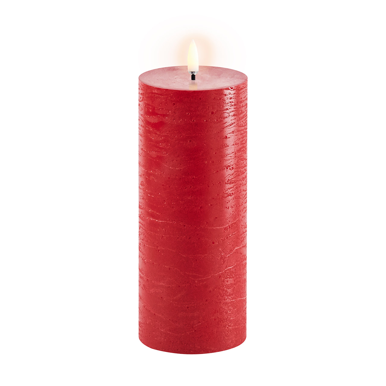 Candle LED 7,8x20 cm red