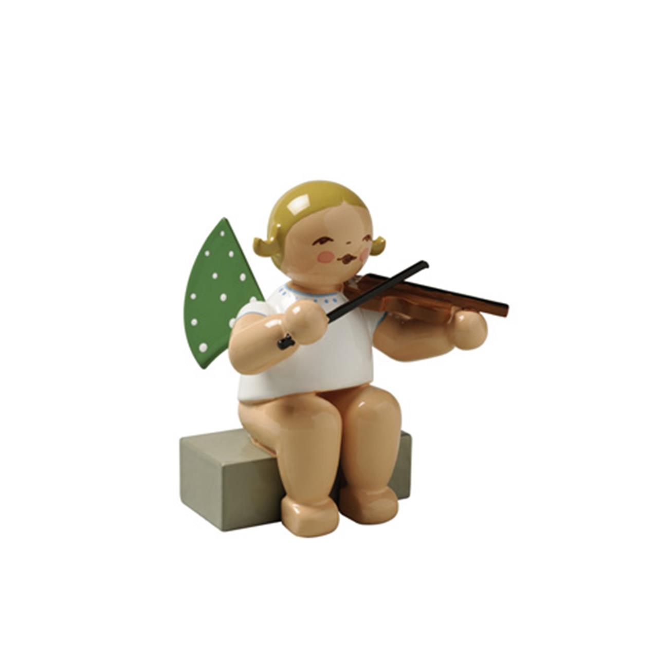 Angel with Violin, Sitting