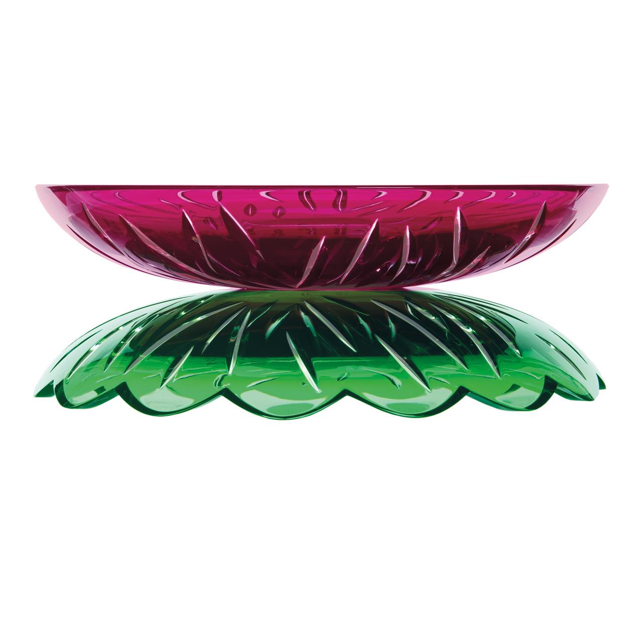 Bowl 27,5 cm amethyst/green