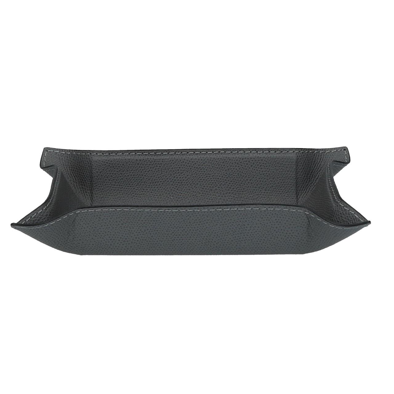 Rectangular Valet Tray small, Golf graphite, Stitching graphite