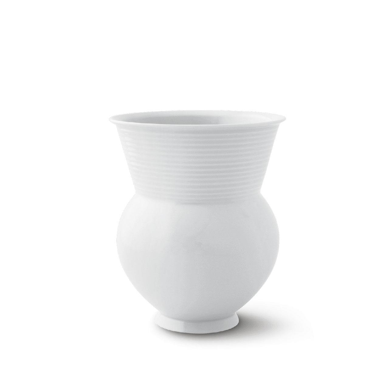 Vase Halle w. fluted neck 20 cm