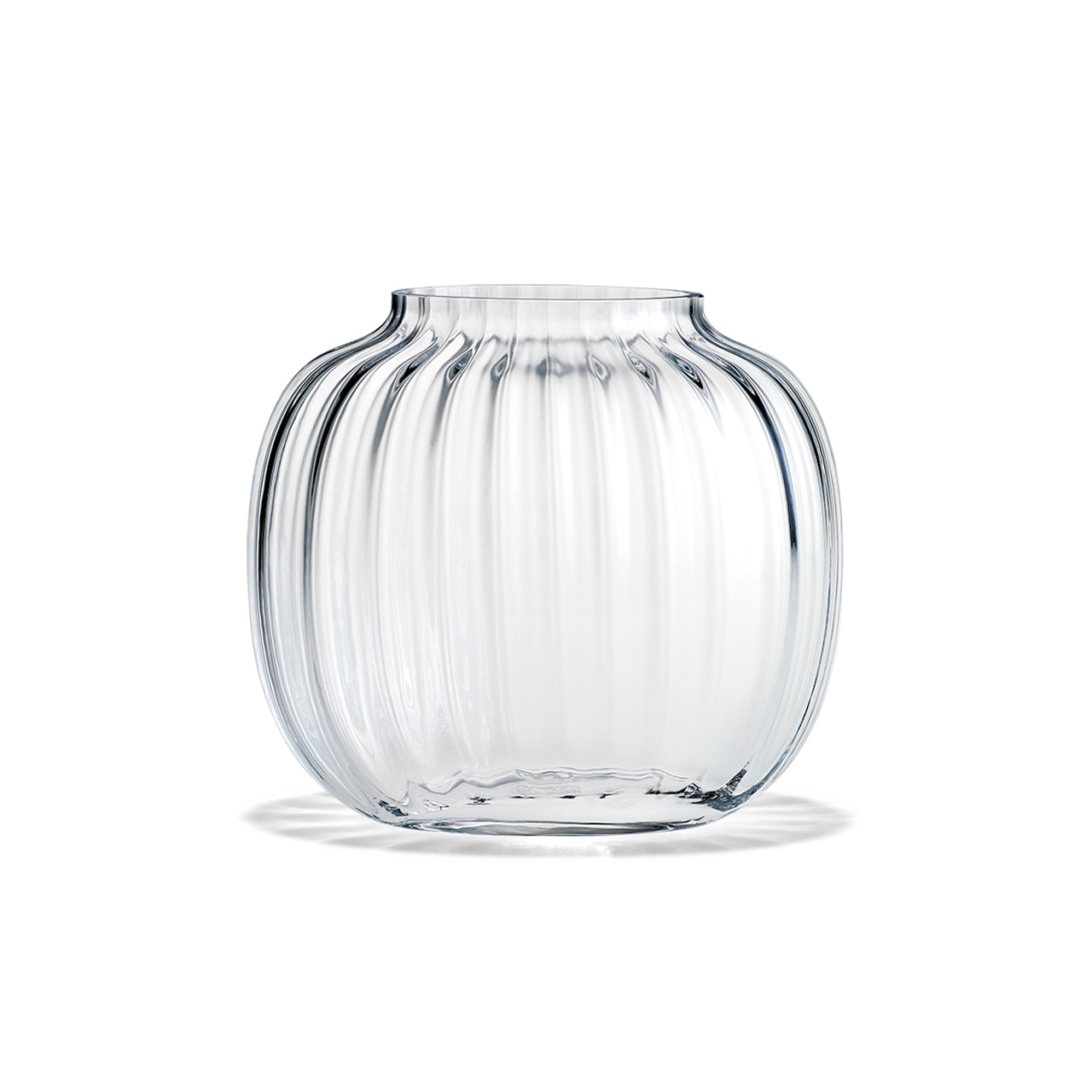 Vase oval 17.5 cm clear