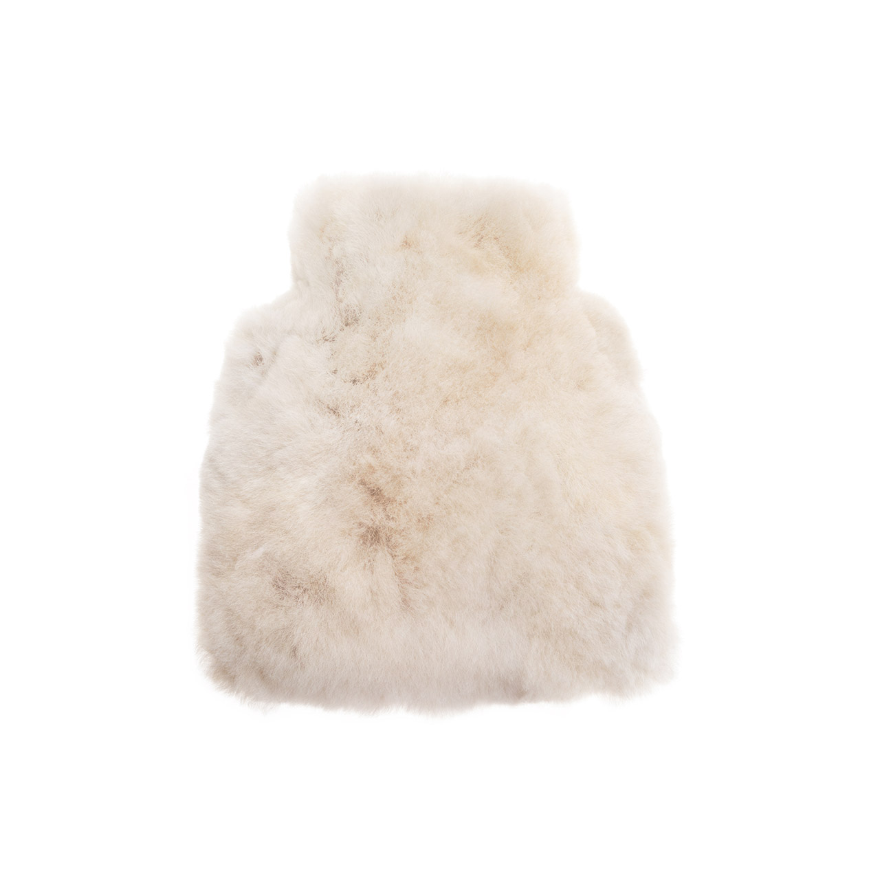 Hot Water Bottle Alpaca-Fur 0.6 l offwhite beige