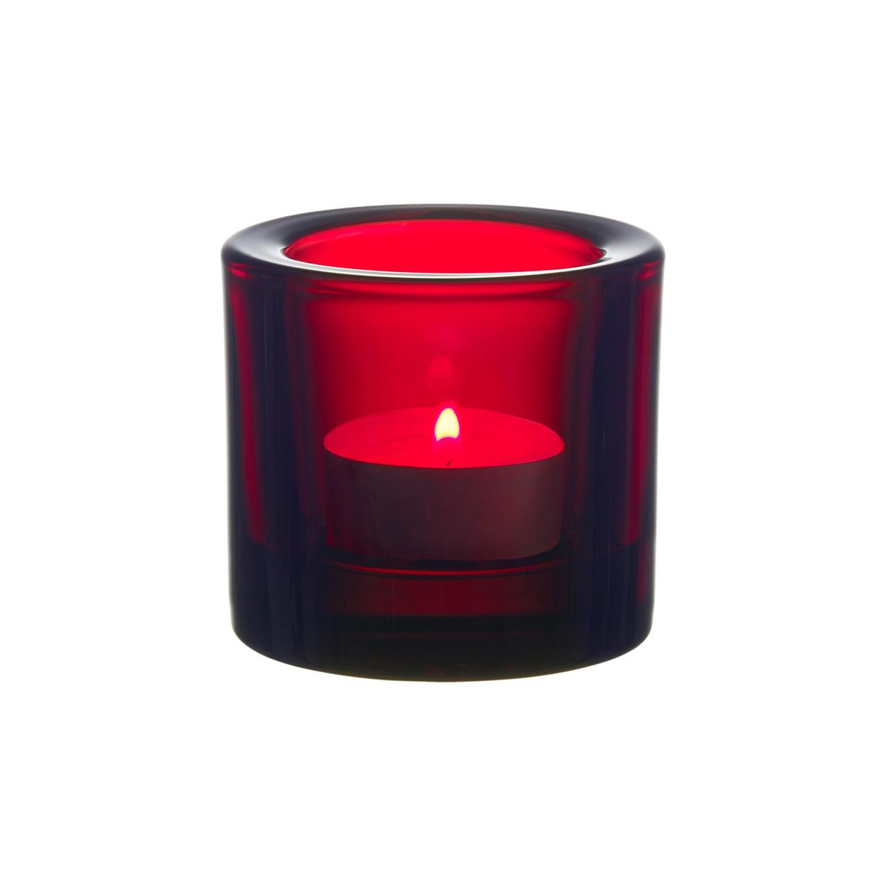 Windlicht 6 cm cranberry