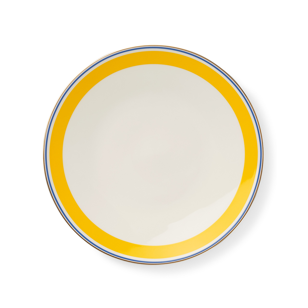 Dinner Plate 28 cm yellow/blue