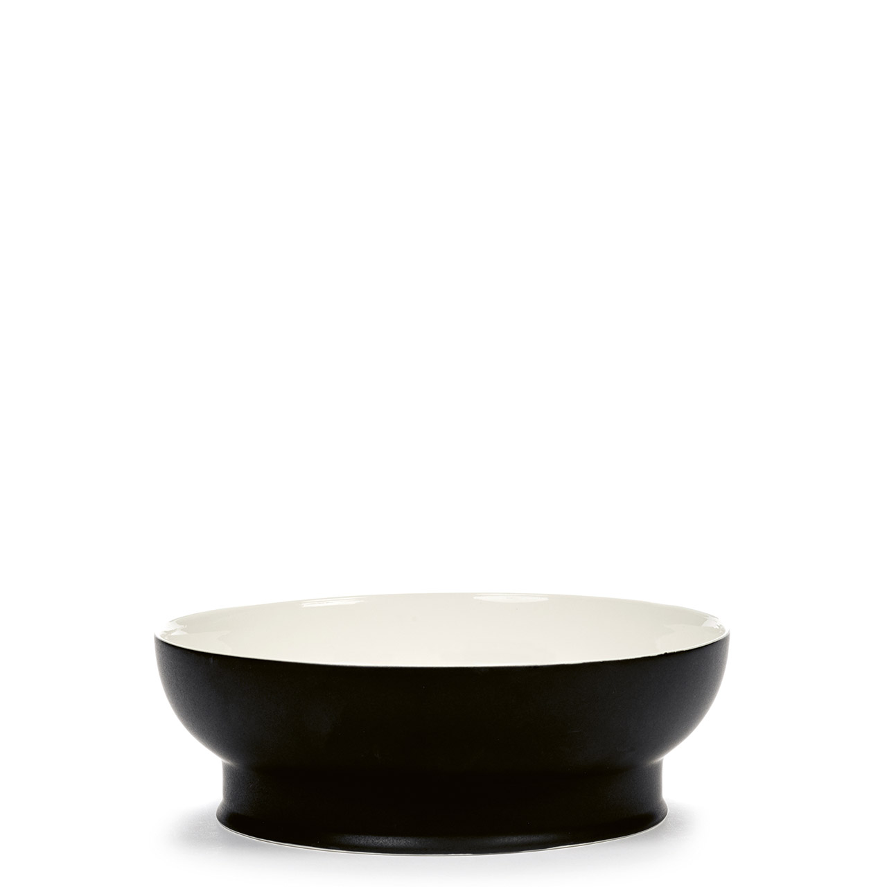 Bowl M 22 cm black/off-white