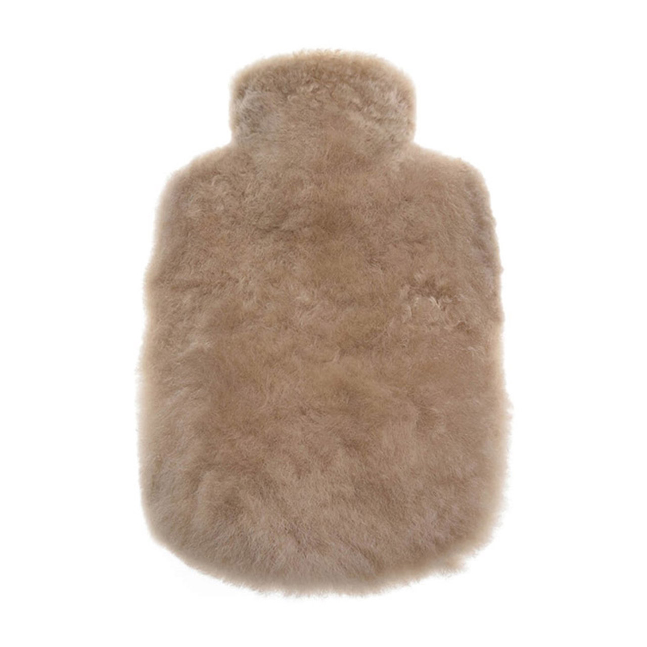 Hot Water Bottle Alpaca-Fur 0.6 l taupe