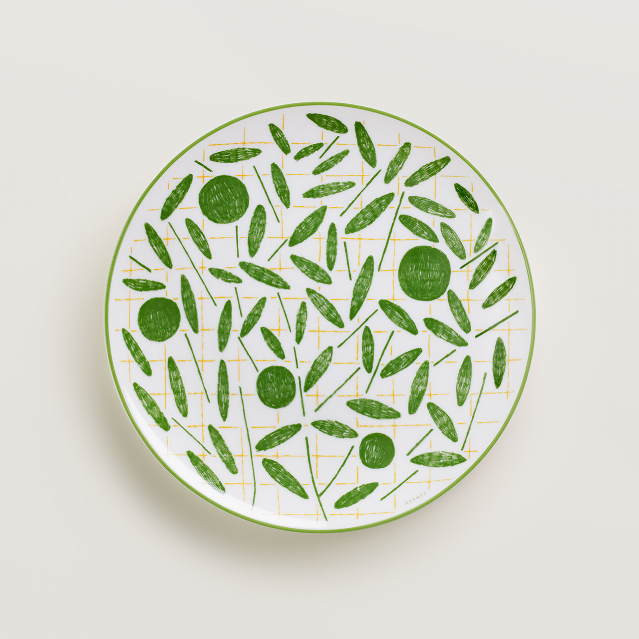 Breakfast plate 21 cm green