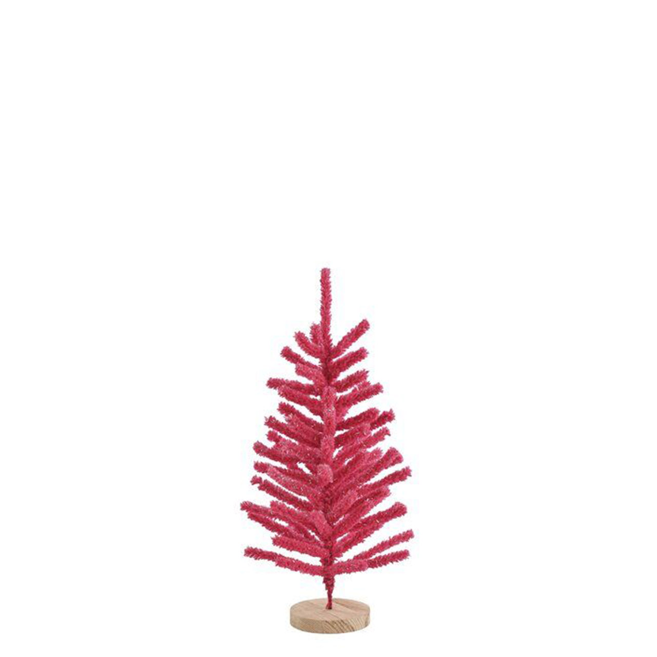 Weihnachtsbaum beflockt 45 cm pink