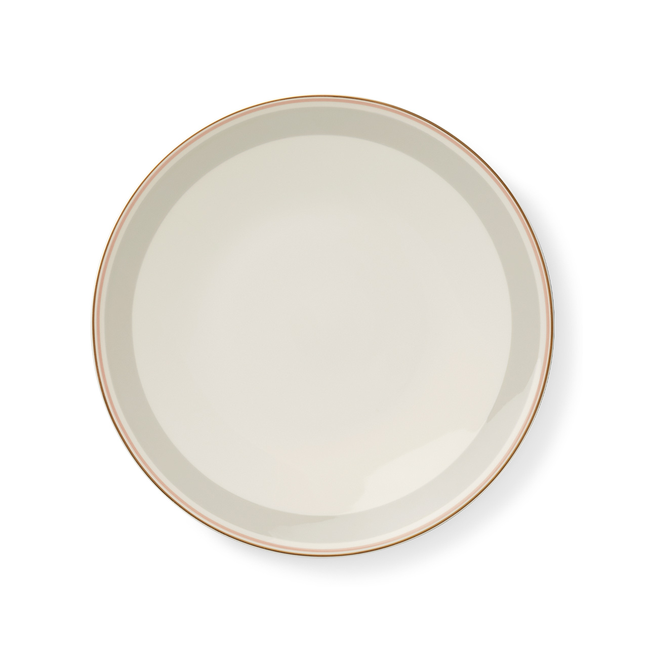 Dinner Plate 28 cm khaki/pink