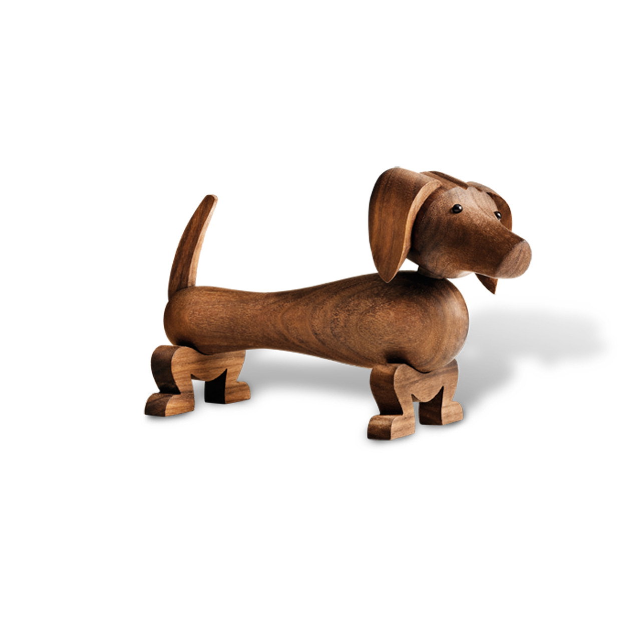 Dog 10,5 cm walnut