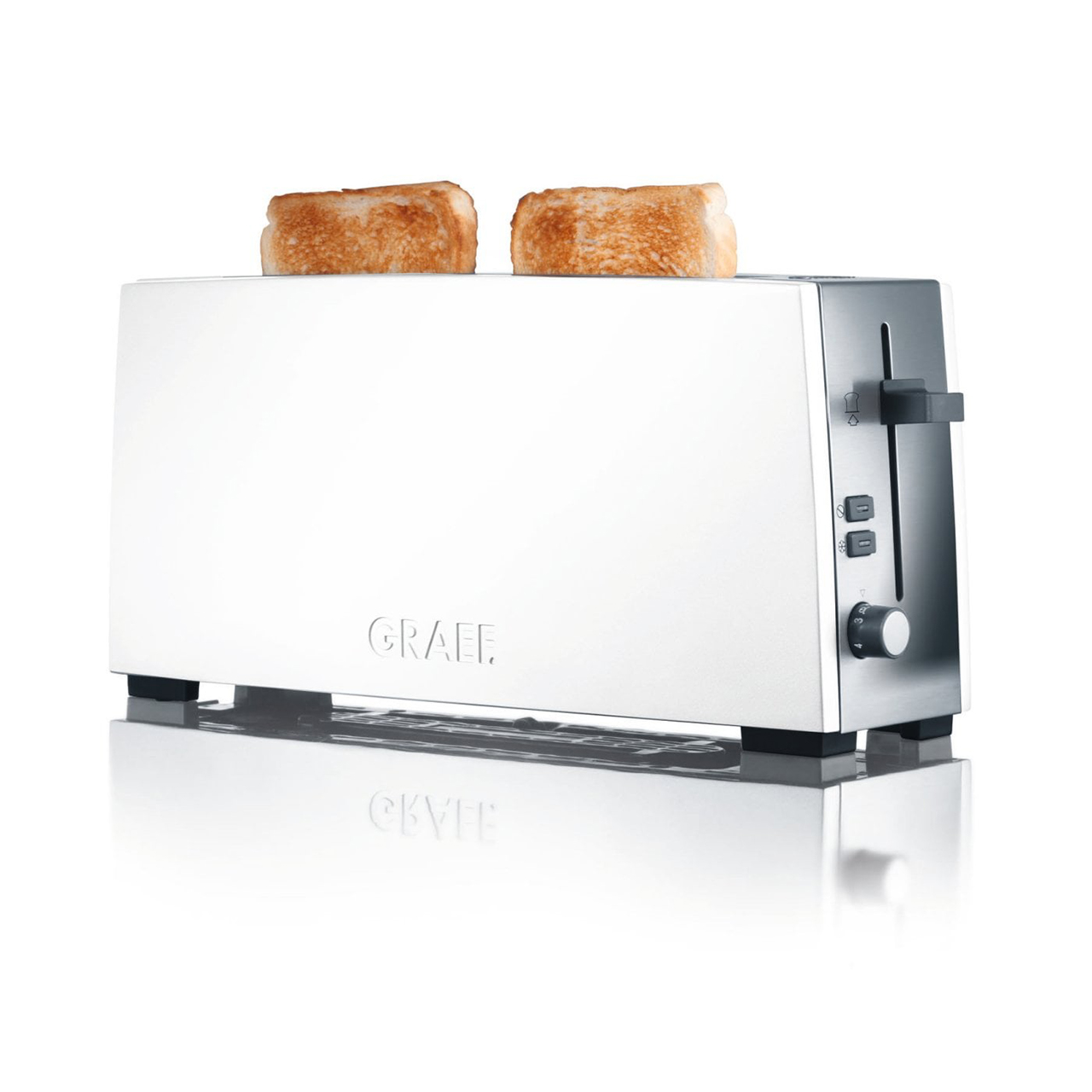 Long Slot Toaster TO 91 white mat