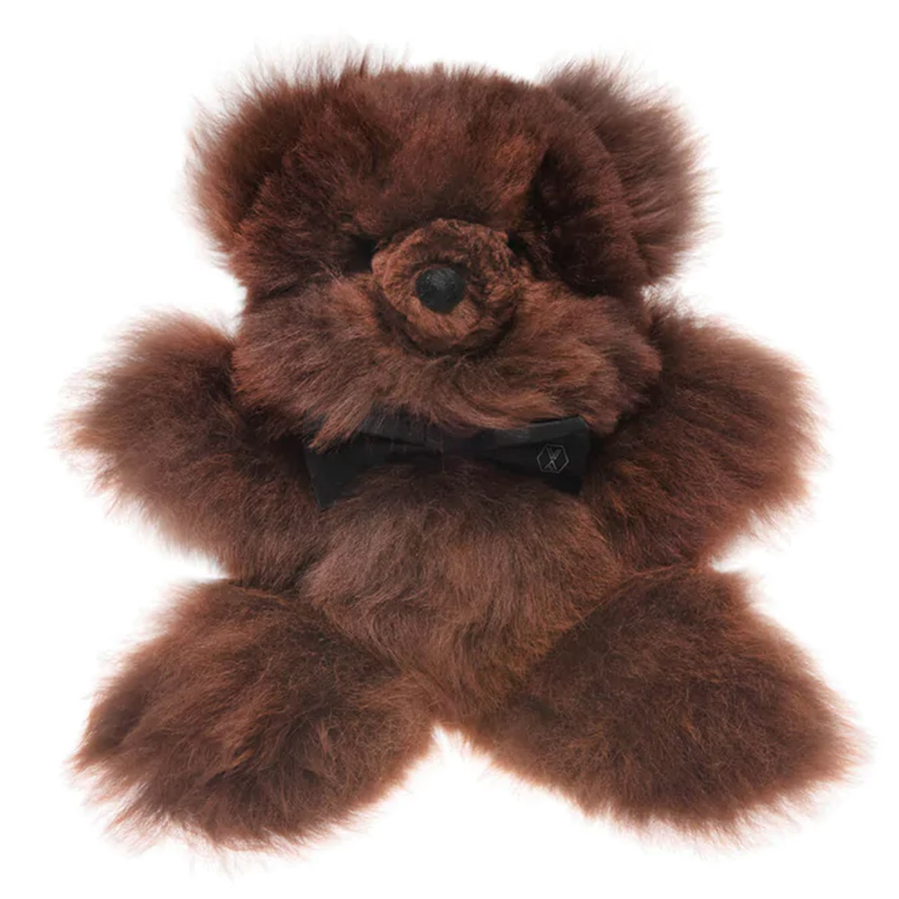 Stofftier Teddy Alpaka-Fell large braun