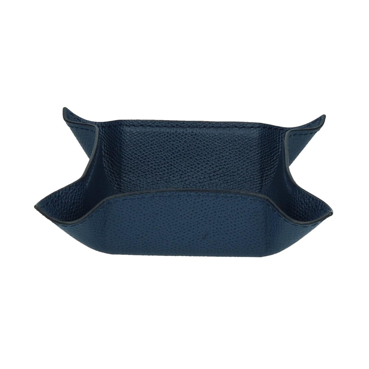 Square Valet Tray small, Golf royal blue, Stitching royal blue