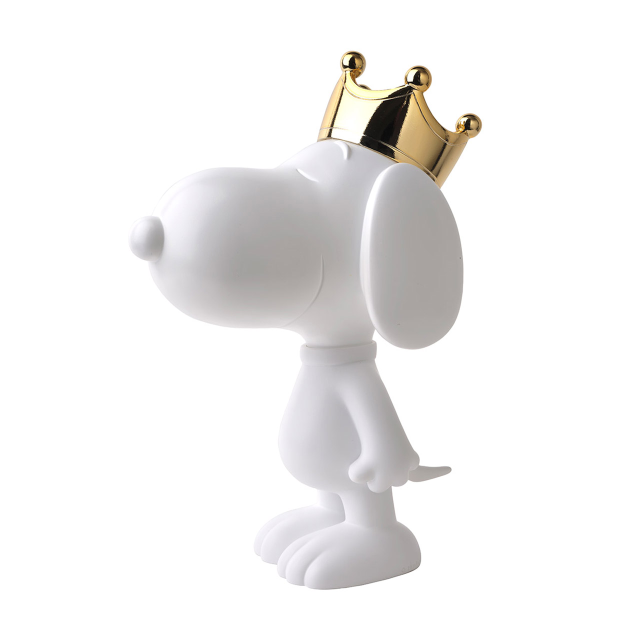 Snoopy Crown 31 cm matt white/gold