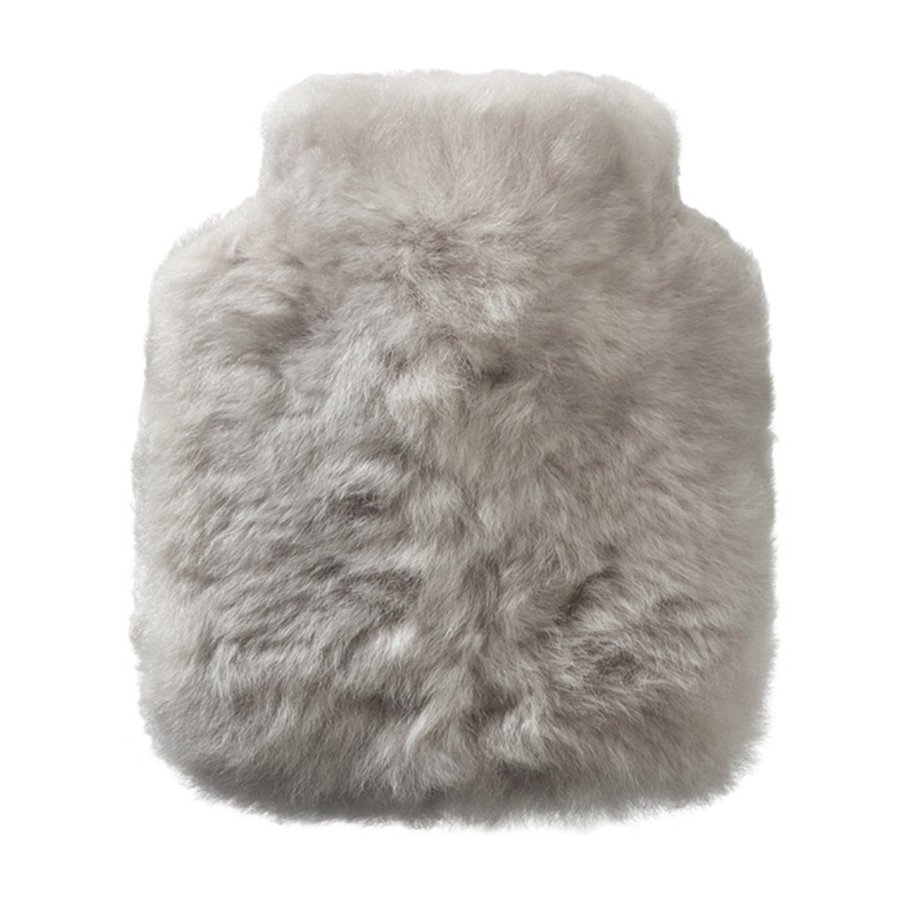 Hot Water Bottle Alpaca-Fur 0.2 l gray