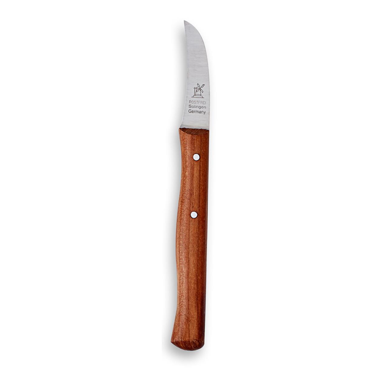 Paring Knife 'Vogelschnabel' (bird beak form), cherry wood