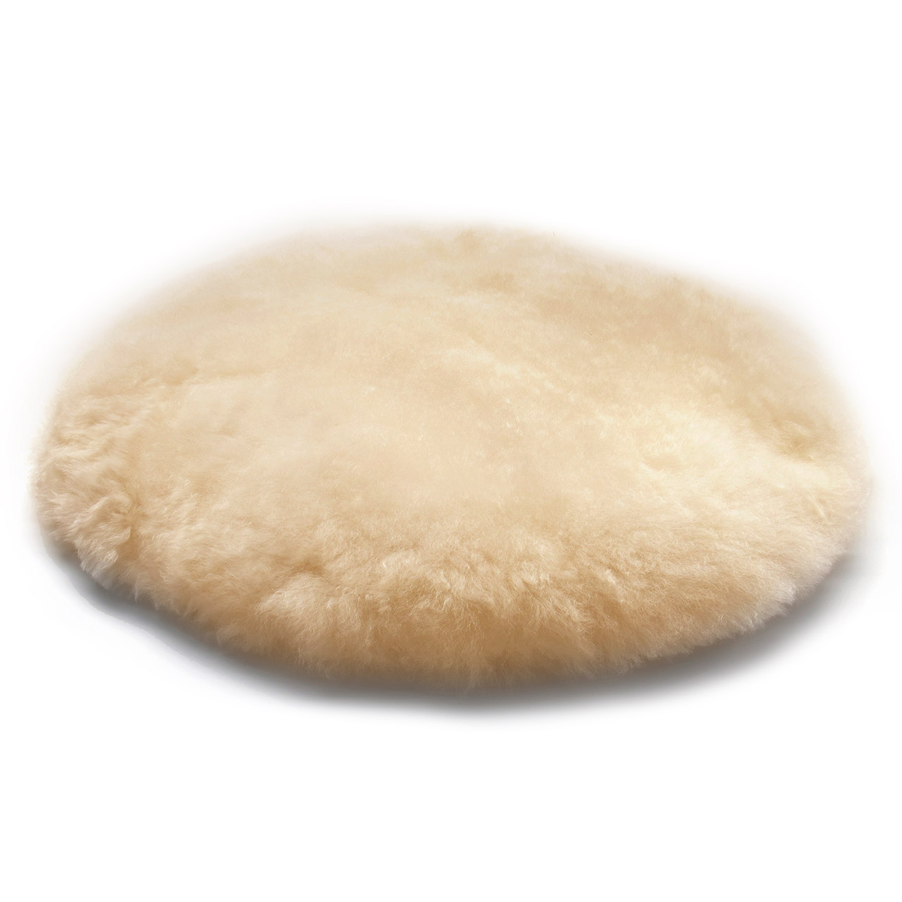 Seat Cushion round Alpaca champagne