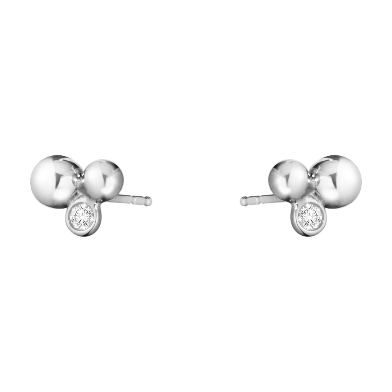 Ohrstecker mit Diamanten Sterlingsilber