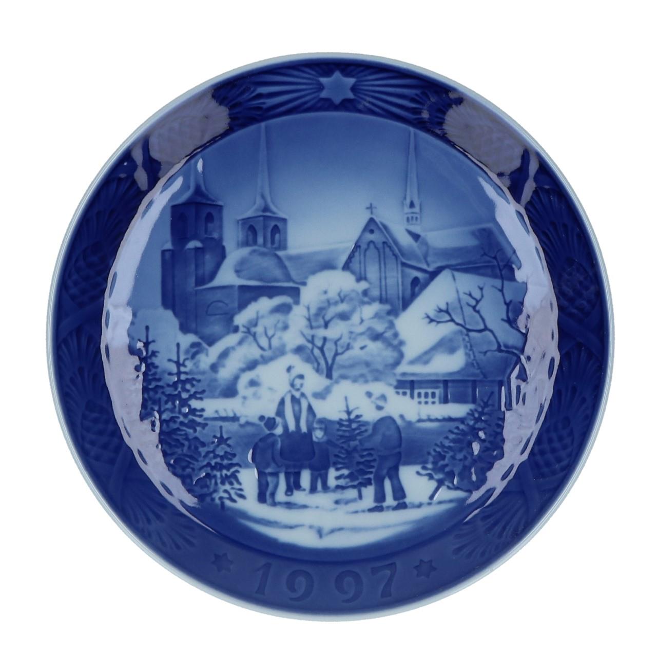 Royal Copenhagen 'Weihnachten Sammlerserien', Weihnachtsteller 1997, 18 cm