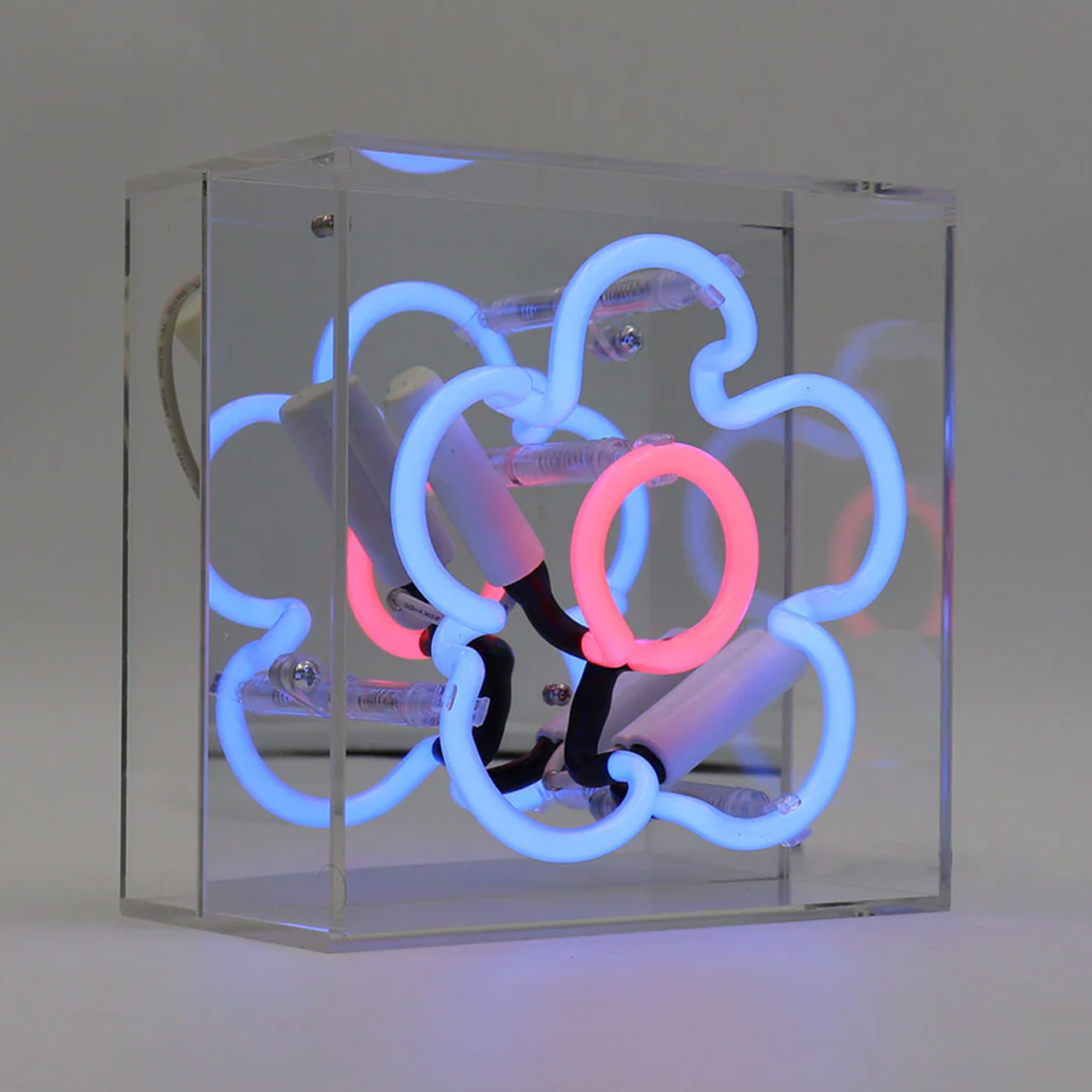 Mini Acrylic Box Neon - Daisy - Blue