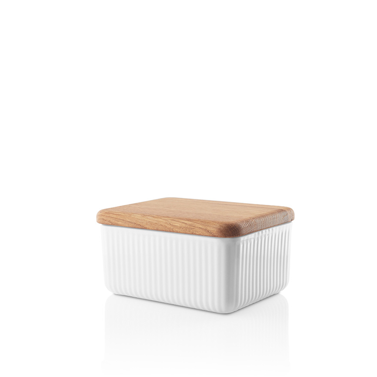 Butter dish with lid 6 cm white