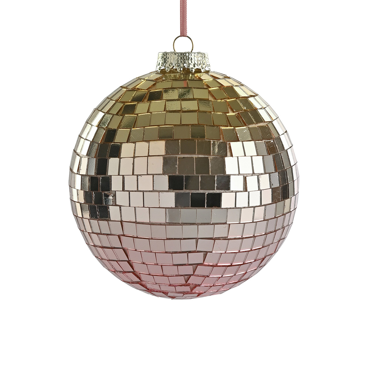 Christmas Ball 12 cm gold/pink