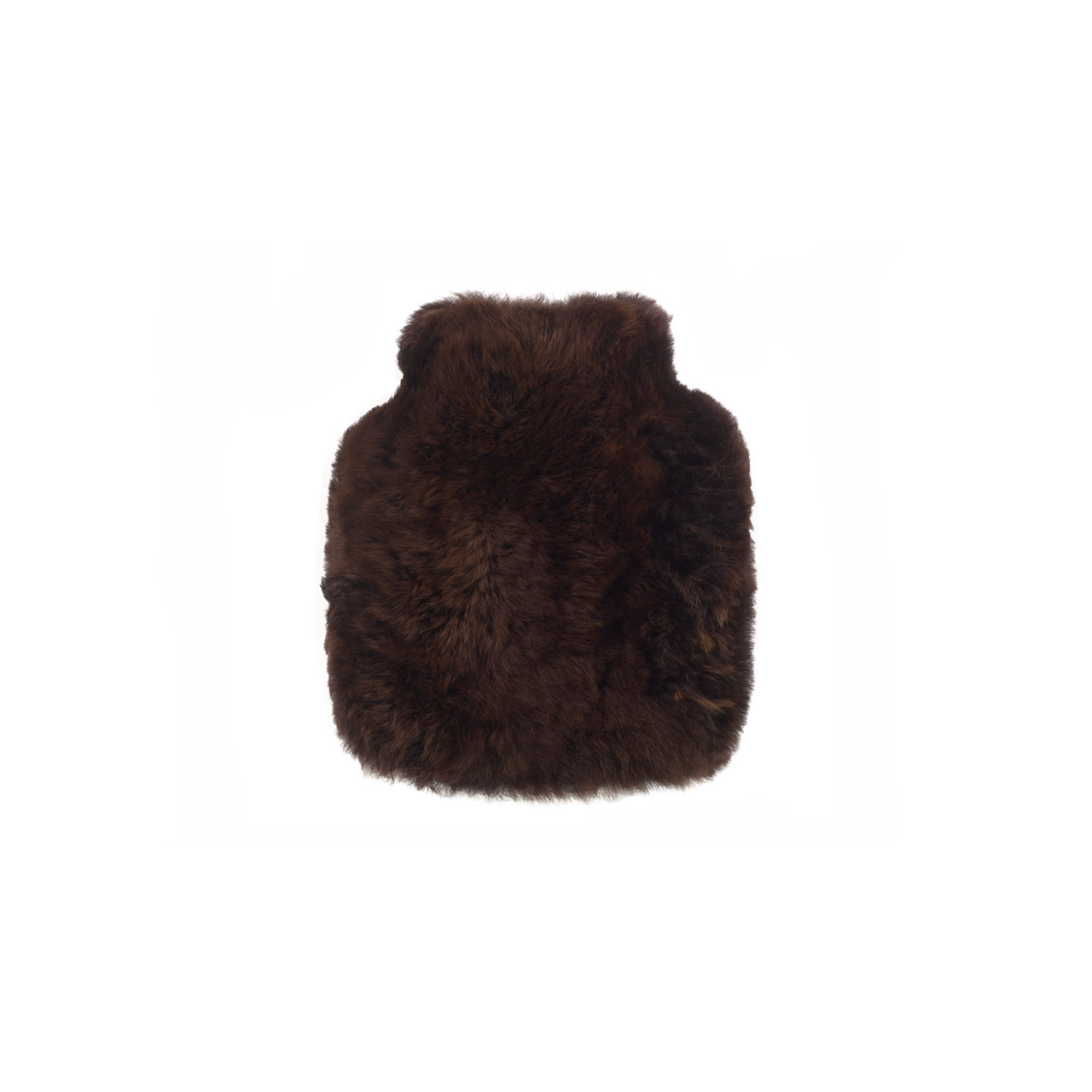 Hot Water Bottle Alpaca-Fur 0.2 l brown