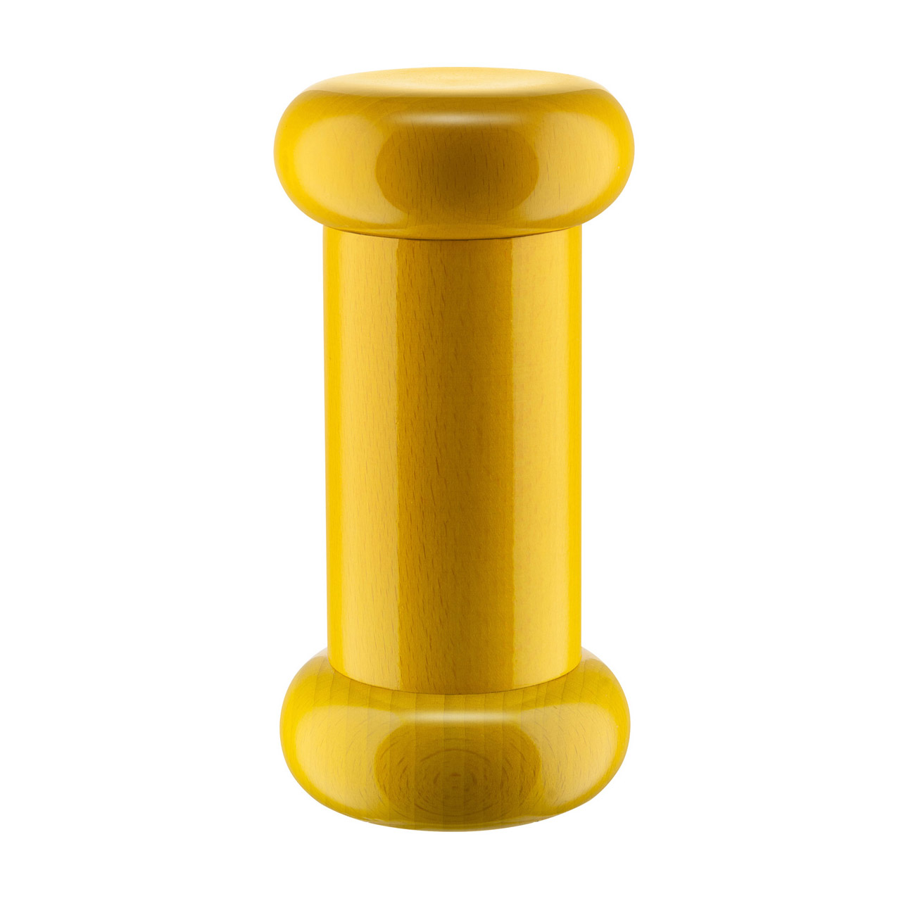 Grinder 15 cm beechwood/ceramic yellow