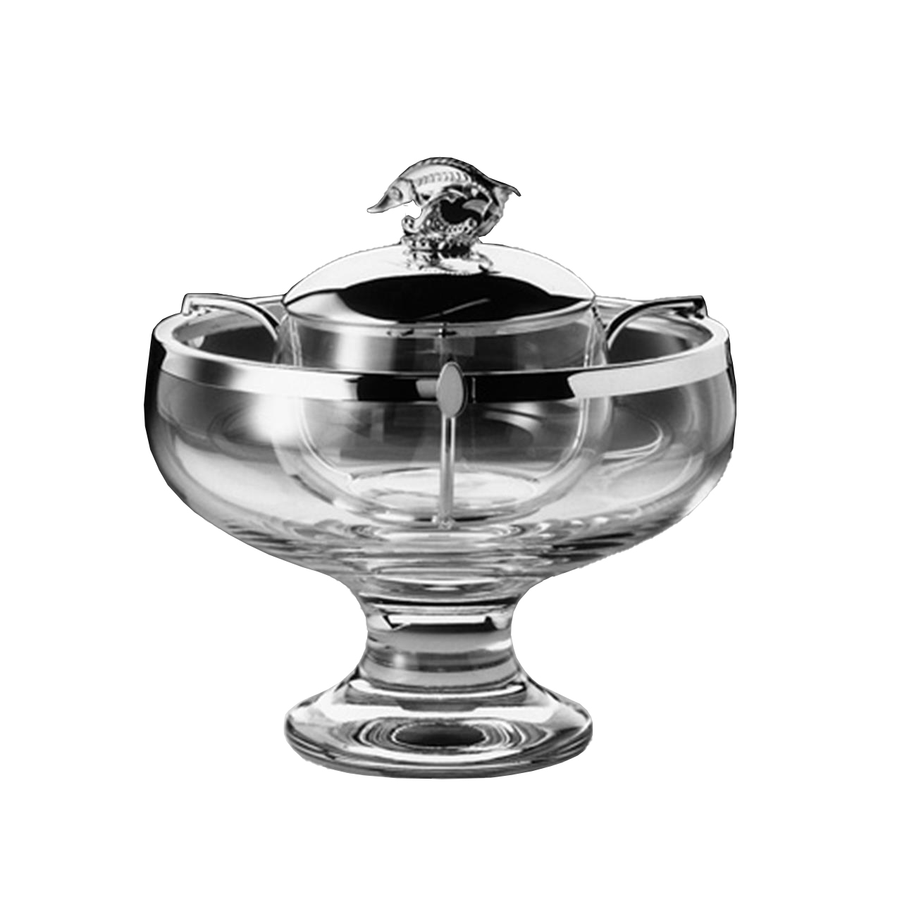 Caviar Bowl with Lid sterling silver