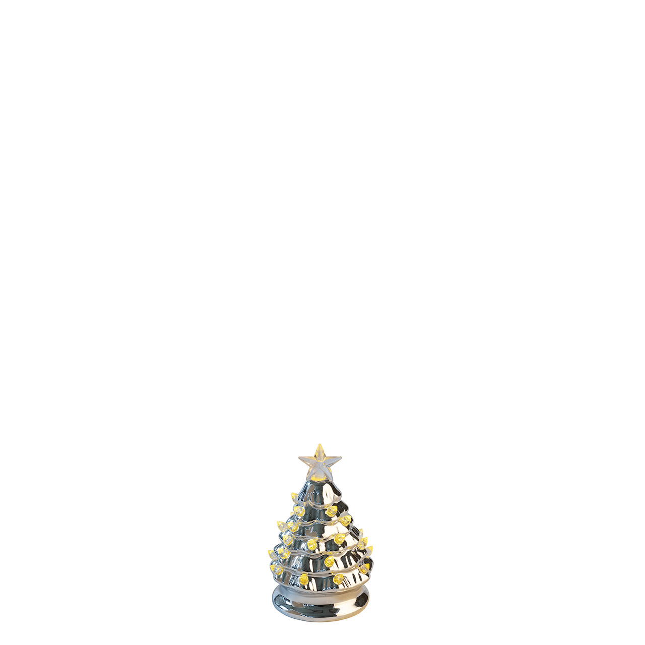 Christmas Tree with LED S silver