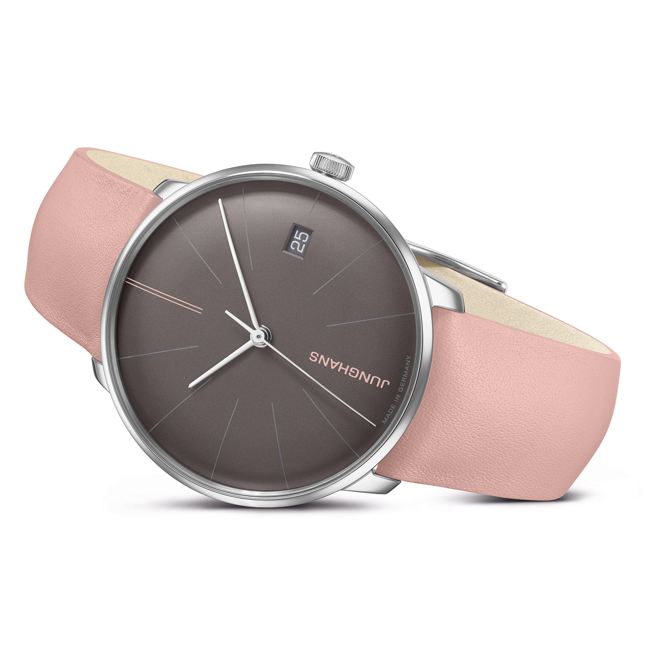 Watch Meister fein kleine Automatic gray/pink