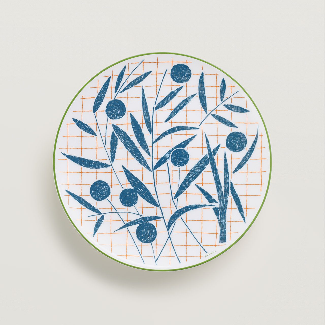 Breakfast plate 21 cm blue