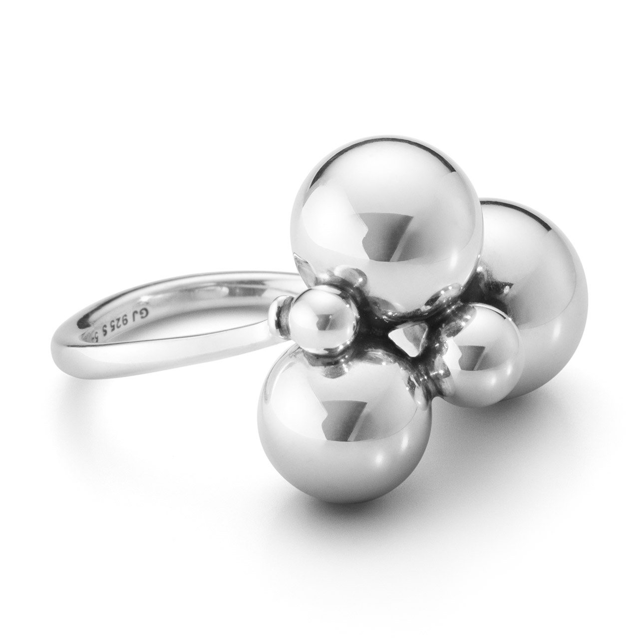 Georg Jensen 'Moonlight Grapes', Ring Sterlingsilber 925 W48