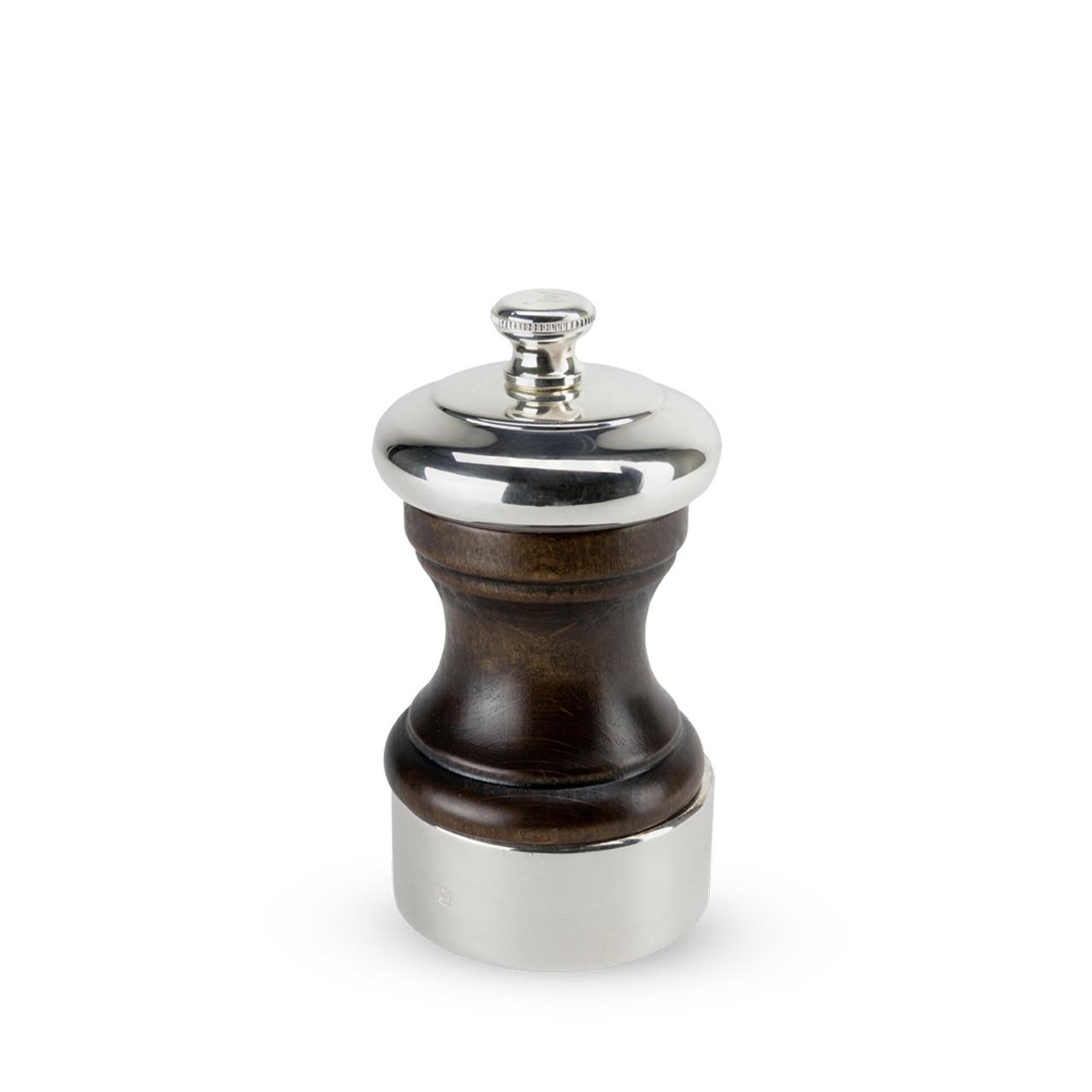 Pepper Mill 10 cm wood polish/silver plated