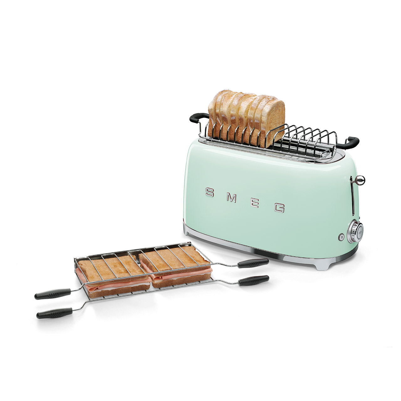 2-Slice Toaster long pastel green