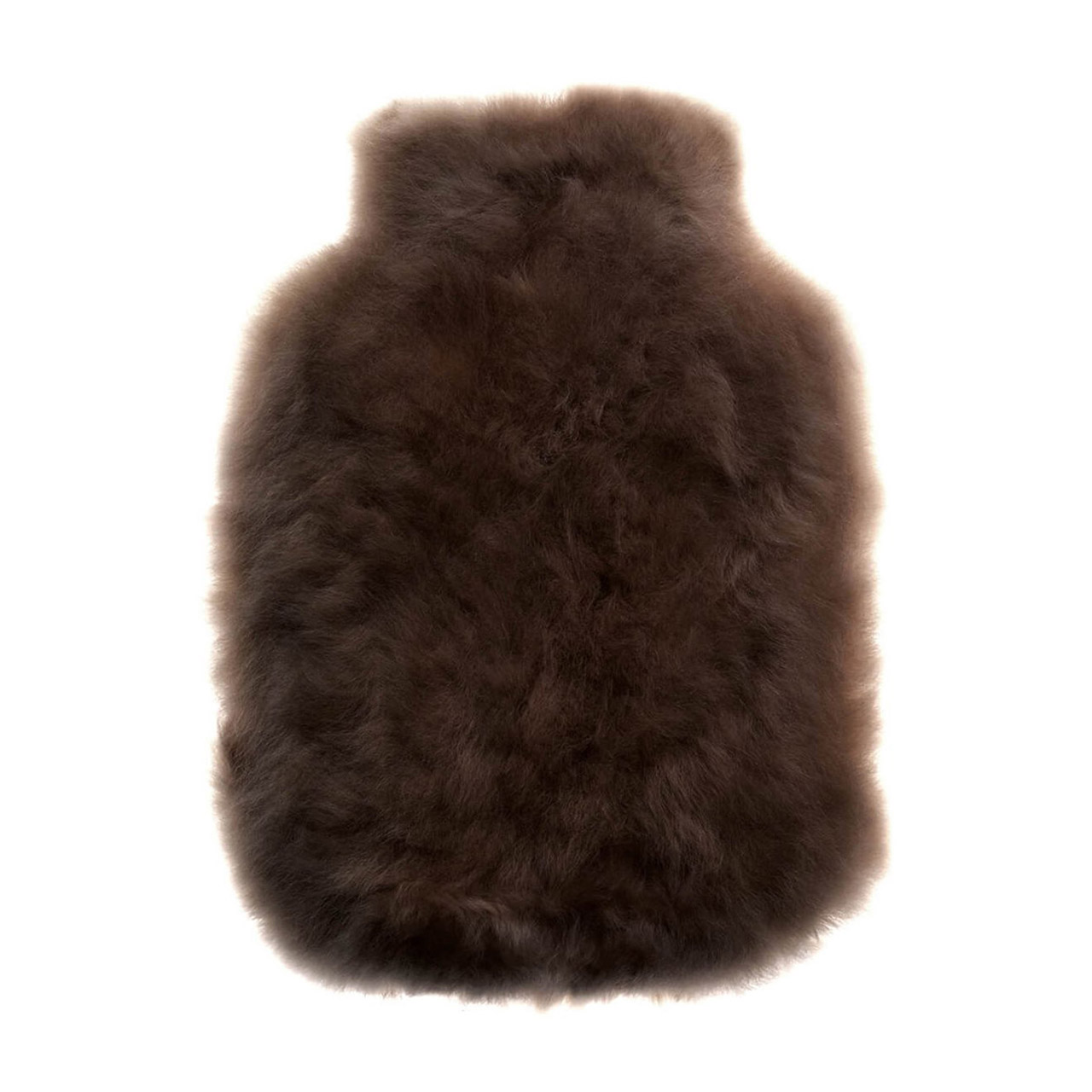 Hot Water Bottle Alpaca-Fur 1.8 l dark chocolate