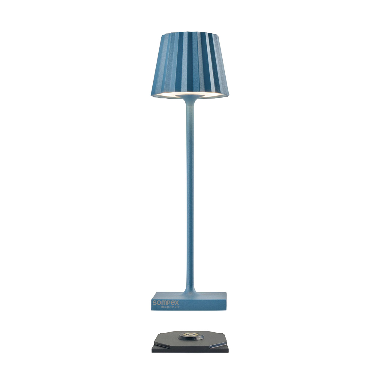 Tischlampe LED 21 cm dimmbar blau