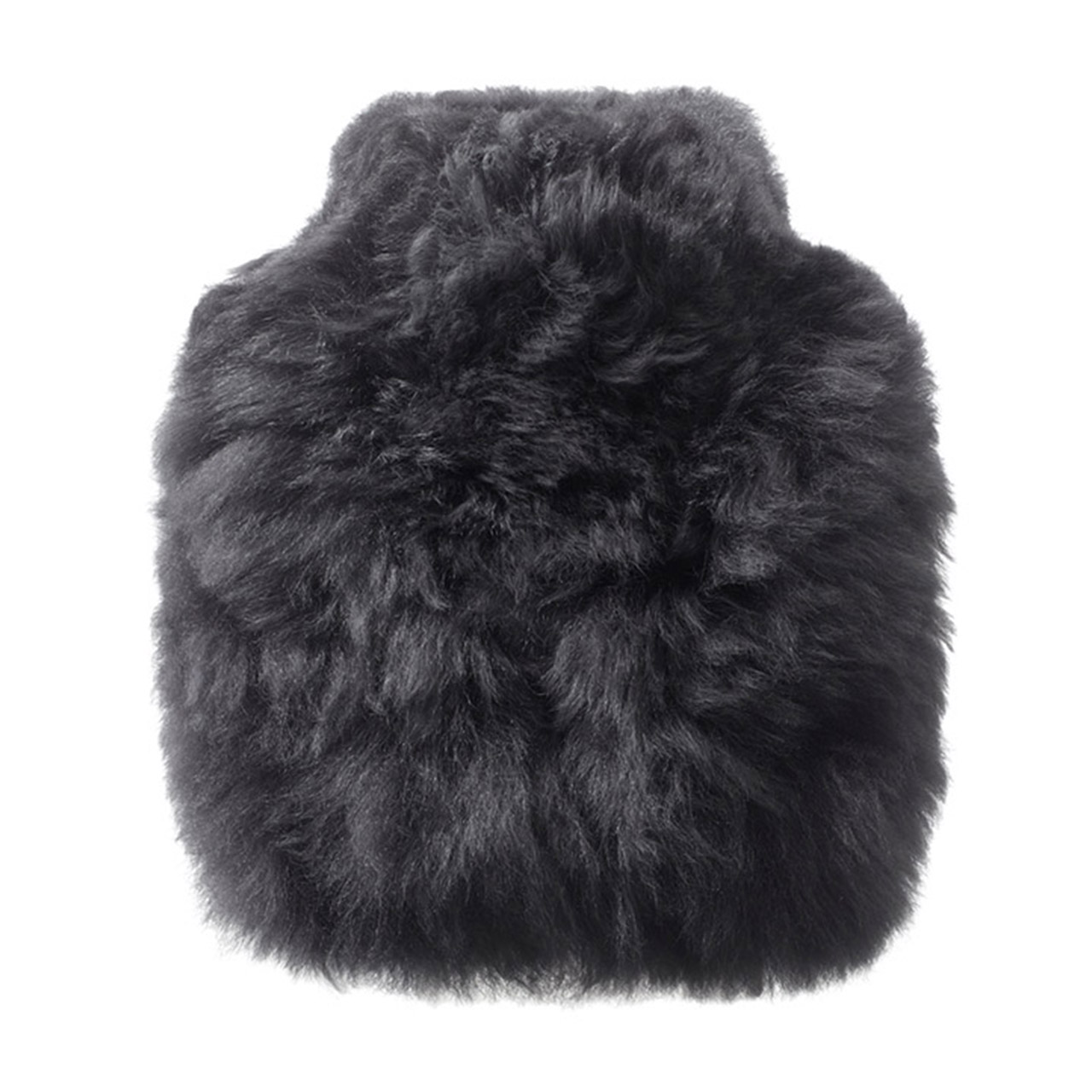 Hot Water Bottle Alpaca-Fur 0.2 l graphite gray