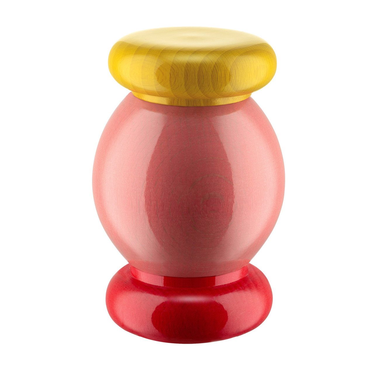 Grinder 11 cm beechwood/ceramic pink