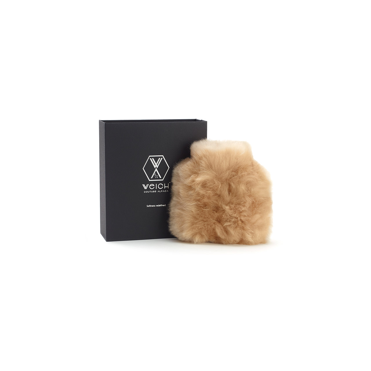 Hot Water Bottle Alpaca-Fur 0.2 l champagne